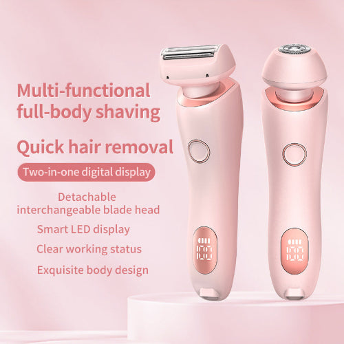 2-in-1 Hair Removal Epilator USB Trimmer for Women Body