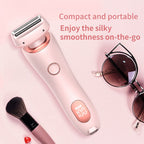 2-in-1 Hair Removal Epilator USB Trimmer for Women Body