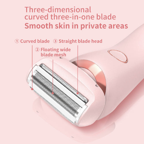 2-in-1 Hair Removal Epilator USB Trimmer for Women Body