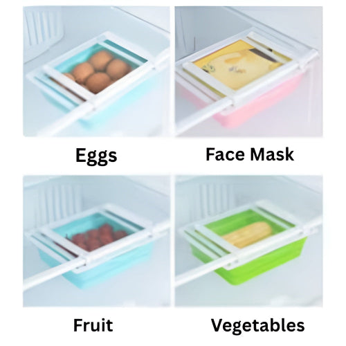 Refrigerator Storage Box Food Organizer BPA Free Stackable X