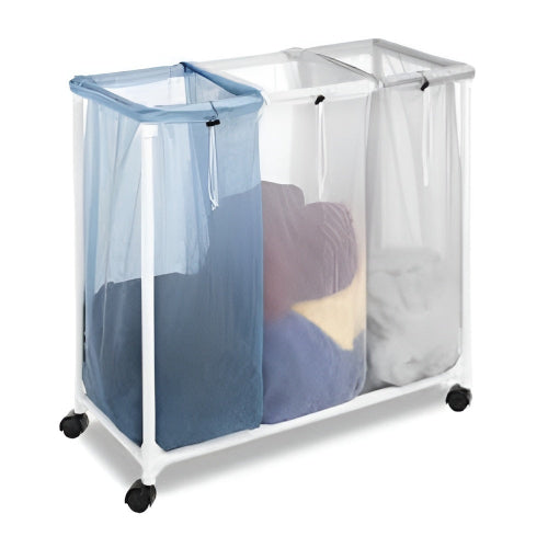 Laundry Basket with Clothing Sorter Foldable Large Capacity-