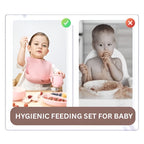 Silicone Baby Cutlery Set BPA Free Soft Feeding Utensils New