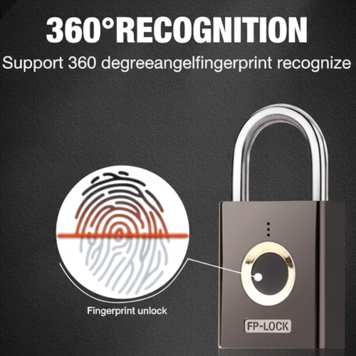 Golden Fox Fingerprint Padlock Smart Keyless USB Lock Secure