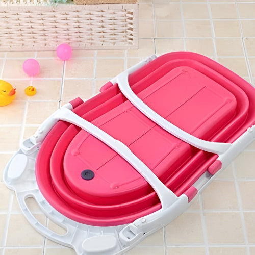 Foldable Baby Bath Tub Portable Non Slip Infant Bathtub Safe