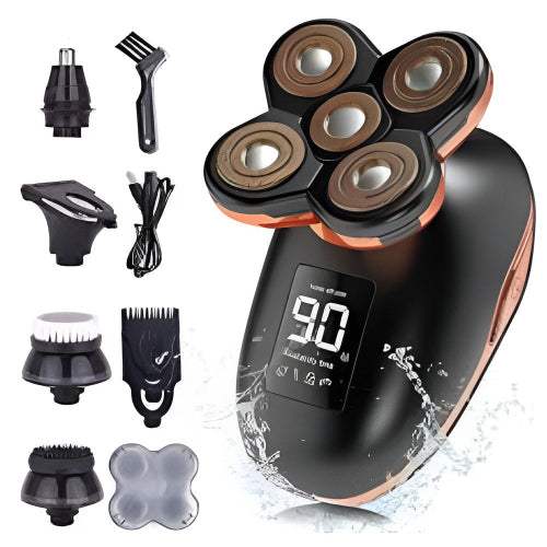 5-in-1 4D Electric Shaver Beard Trimmer Hair Cutting Tool