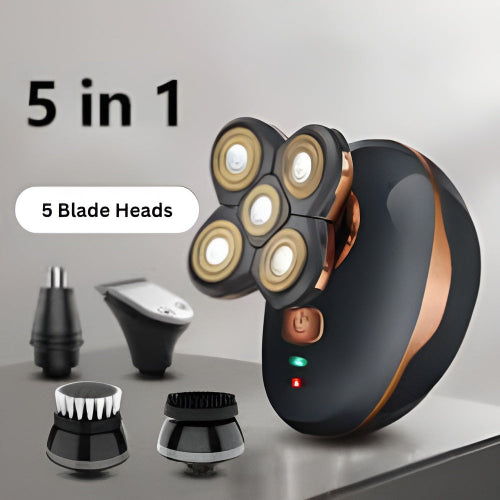 5-in-1 4D Electric Shaver Beard Trimmer Hair Cutting Tool