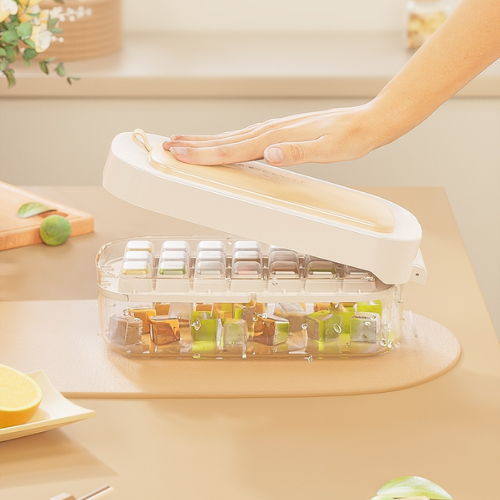 Ice Box Ice Cube Tray Grid High Capacity Food-Grade Kitchen
