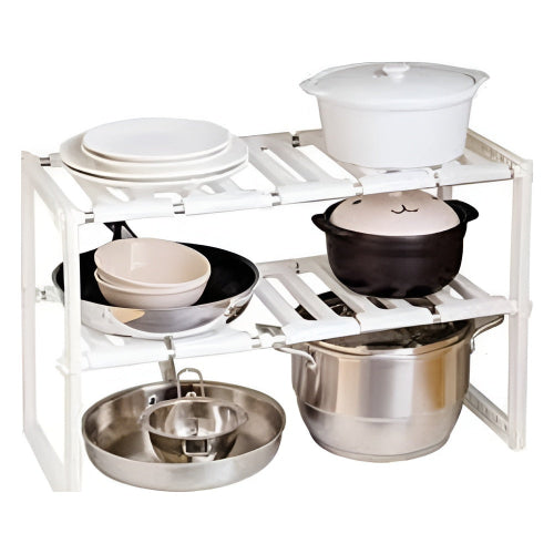 Cabinet Organizer Rack Kitchen Storage Shelf Space Saver