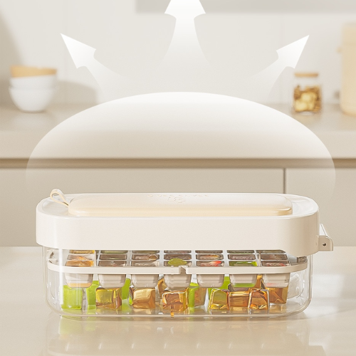 Ice Box Ice Cube Tray Grid High Capacity Food-Grade Kitchen