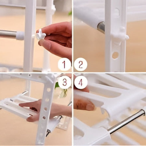 Cabinet Organizer Rack Kitchen Storage Shelf Space Saver