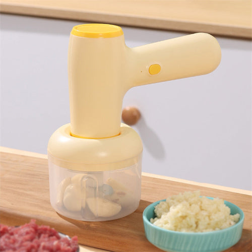 2 In 1 Electric Garlic Chopper USB Rechargeable Kitchen Tool