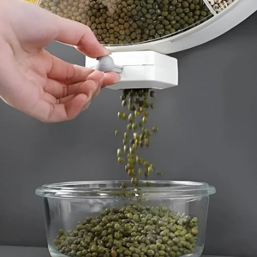5 In 1 Food Grains Storage Box Airtight Container Organizer