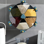 5 In 1 Food Grains Storage Box Airtight Container Organizer